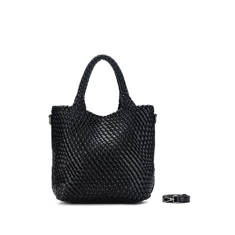 Amali Black 2 Piece Handbag Set